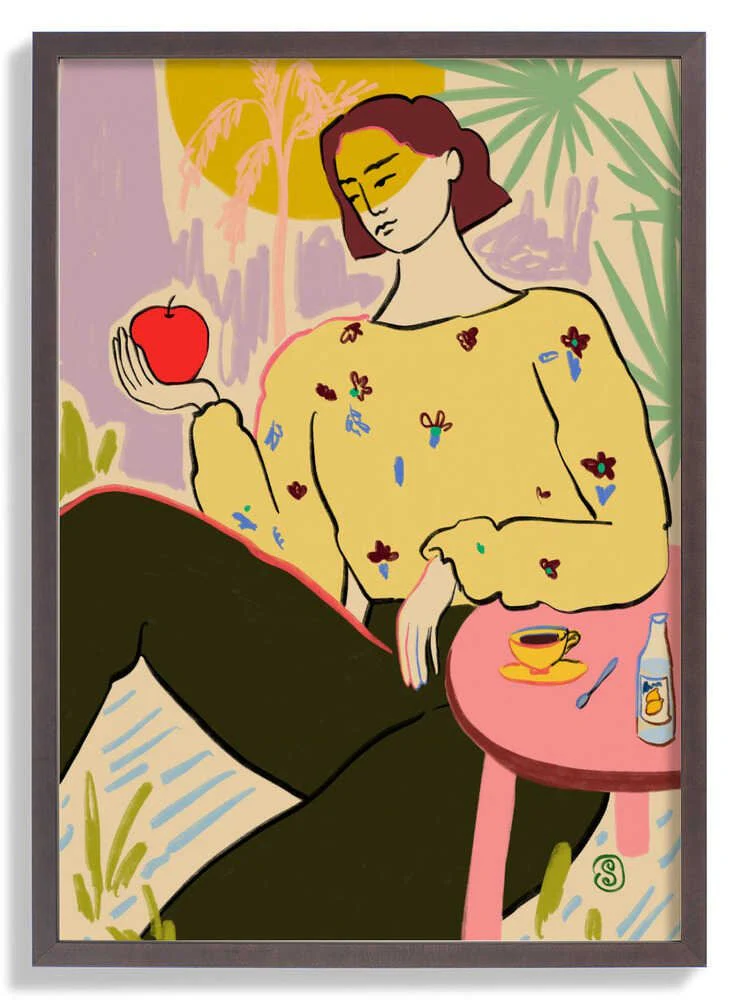 Woman With Apple by Sandra Poliakov - Image 7