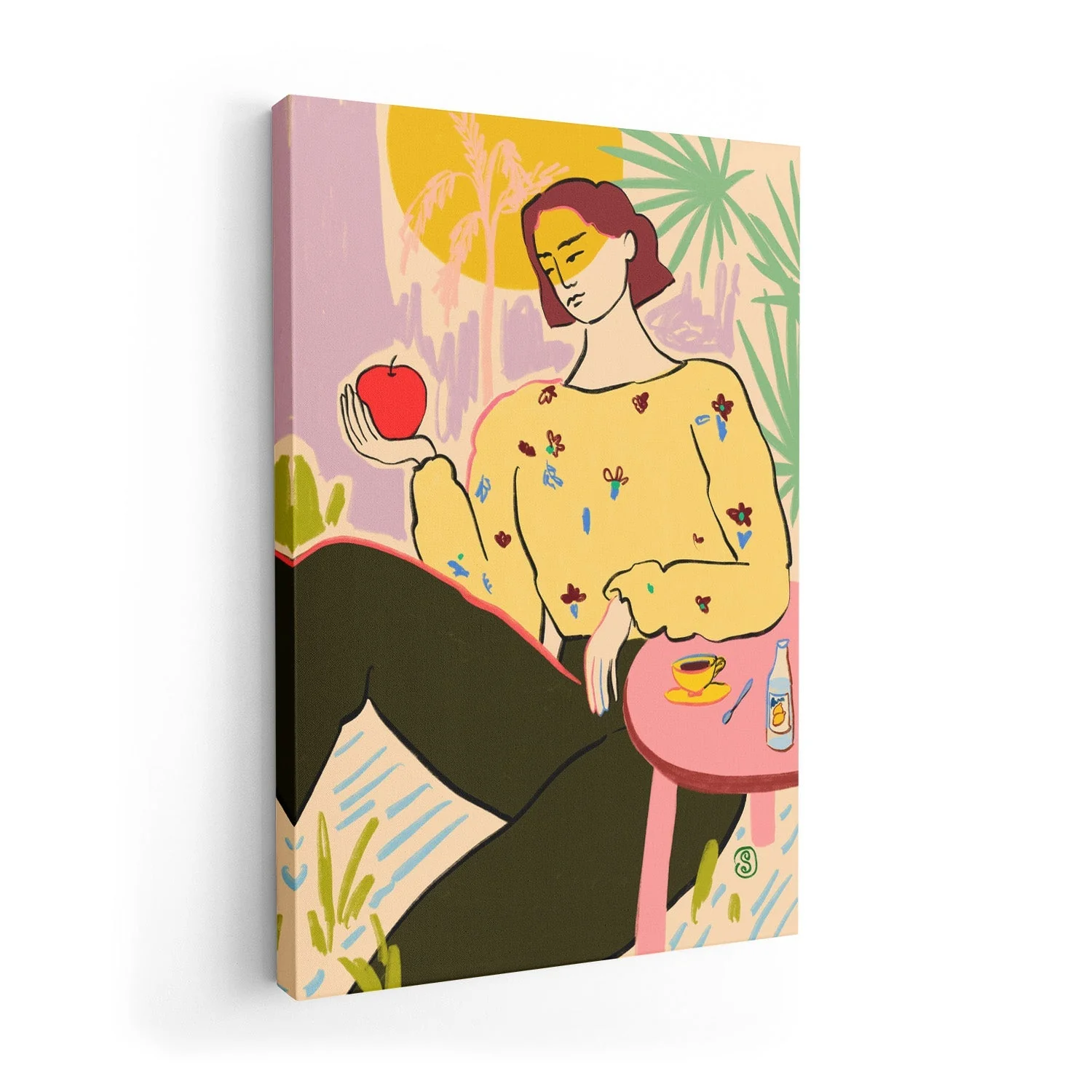 Woman With Apple by Sandra Poliakov - Image 7