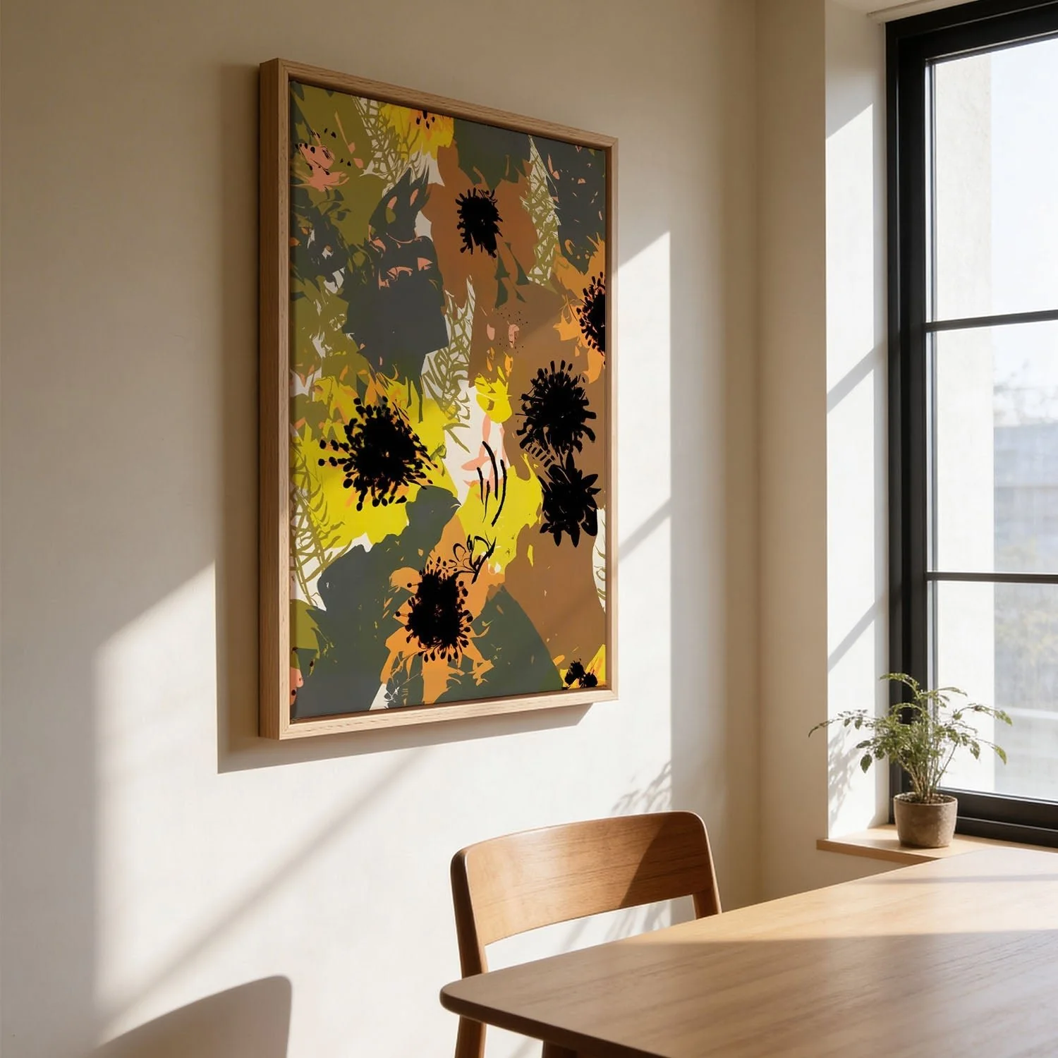 Yellow Ochre Florals by Uma Gokhale - Image 3