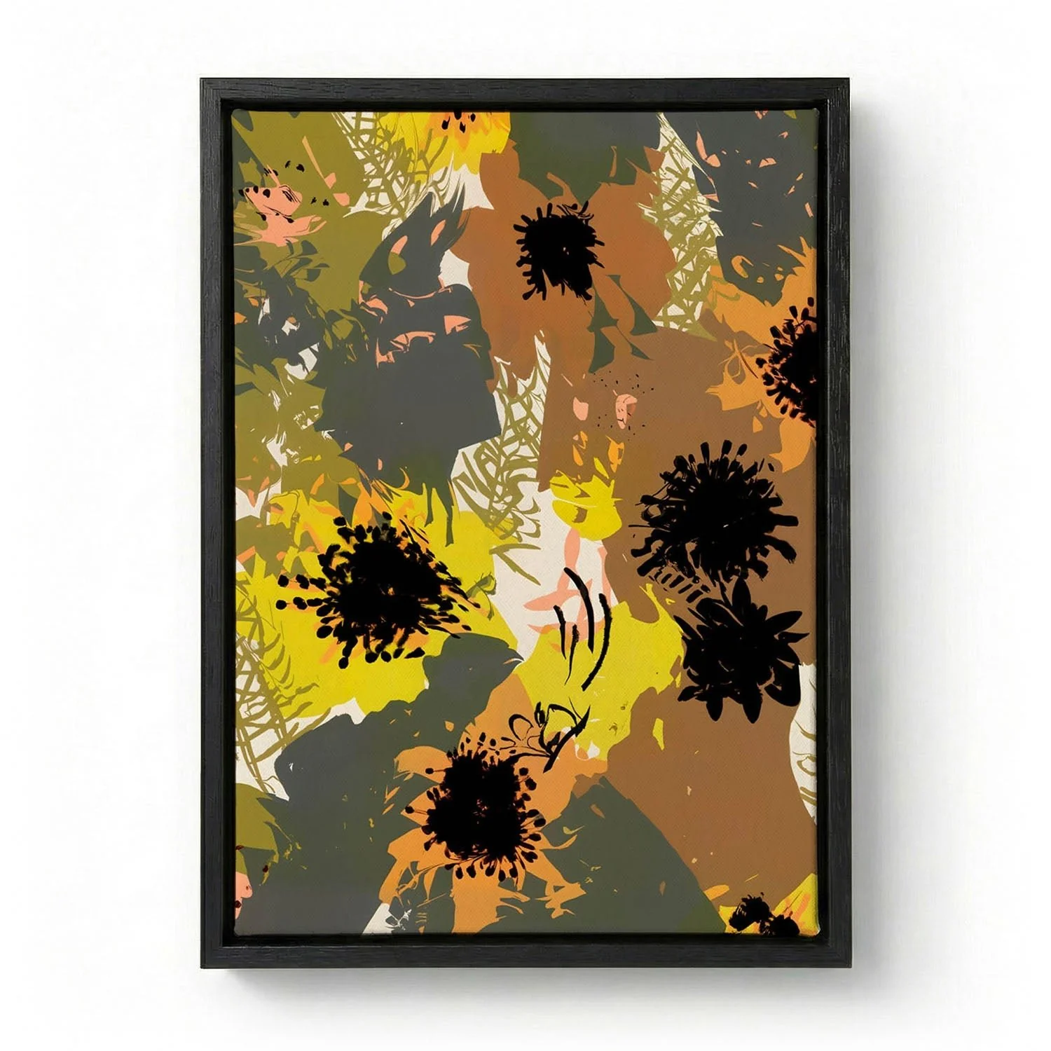 Yellow Ochre Florals by Uma Gokhale - Image 5