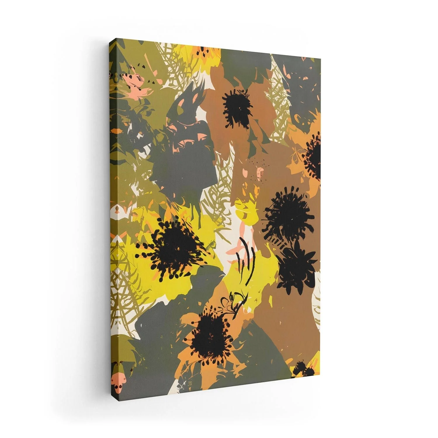 Yellow Ochre Florals by Uma Gokhale - Image 7