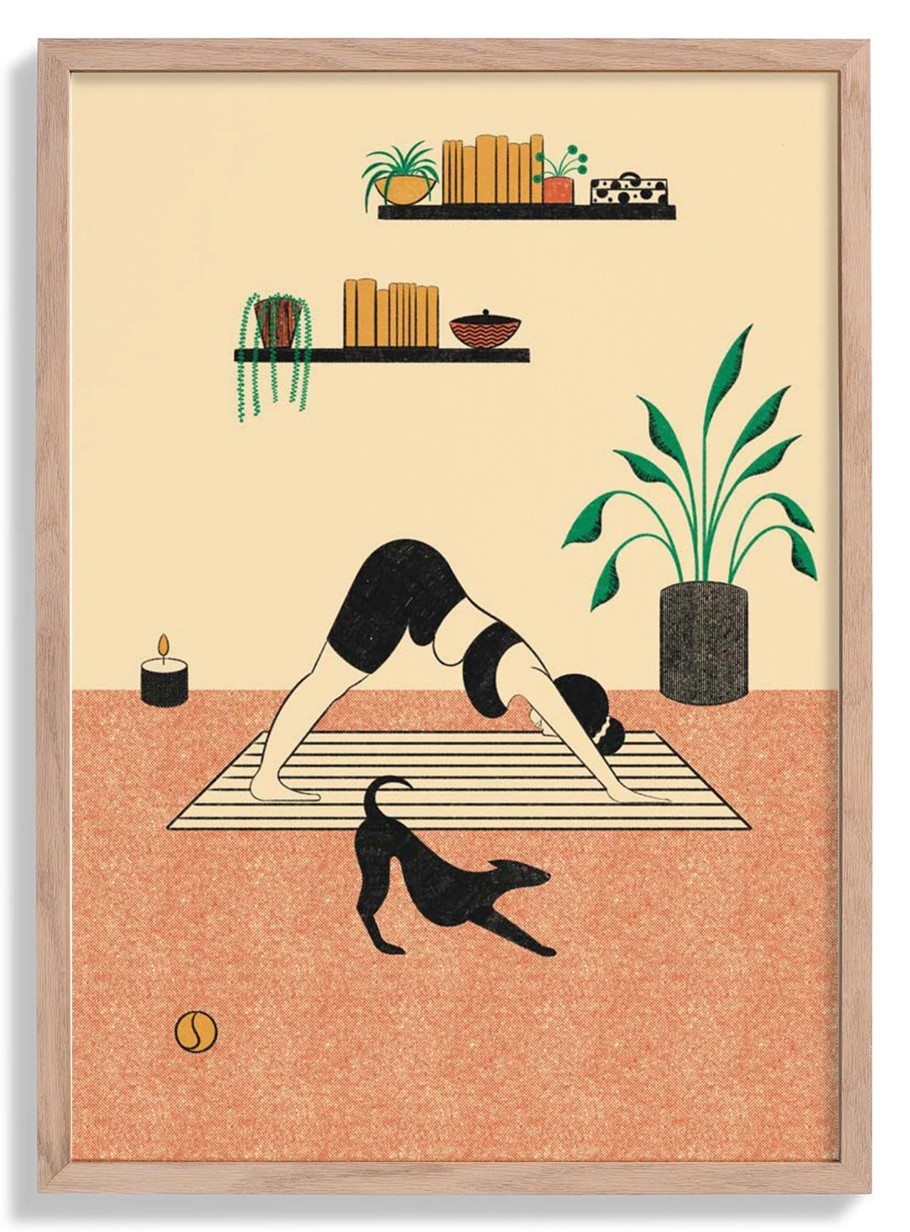 Yoga Downward Dog by Nicole Marra