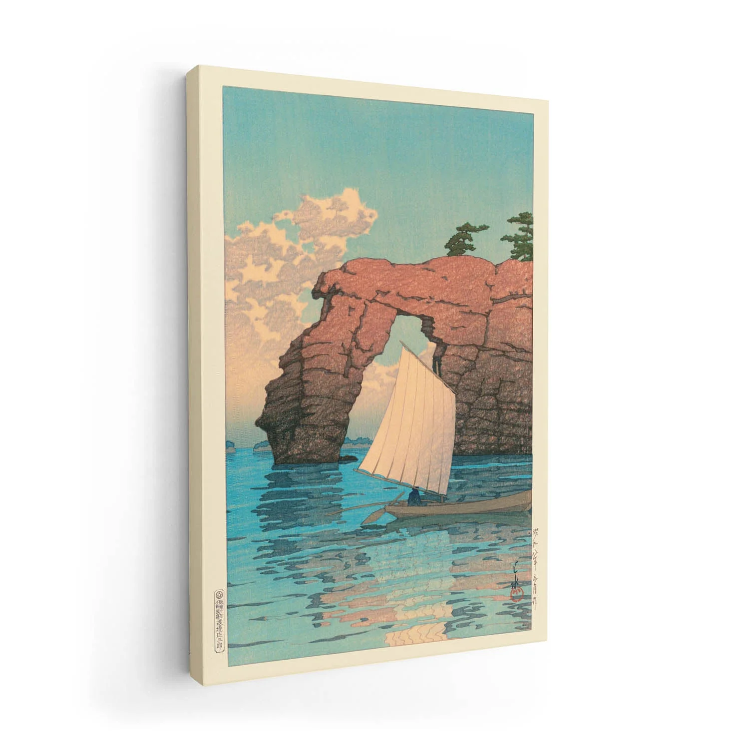 Zaimoku Island in Matsushima by Hasui - Image 7
