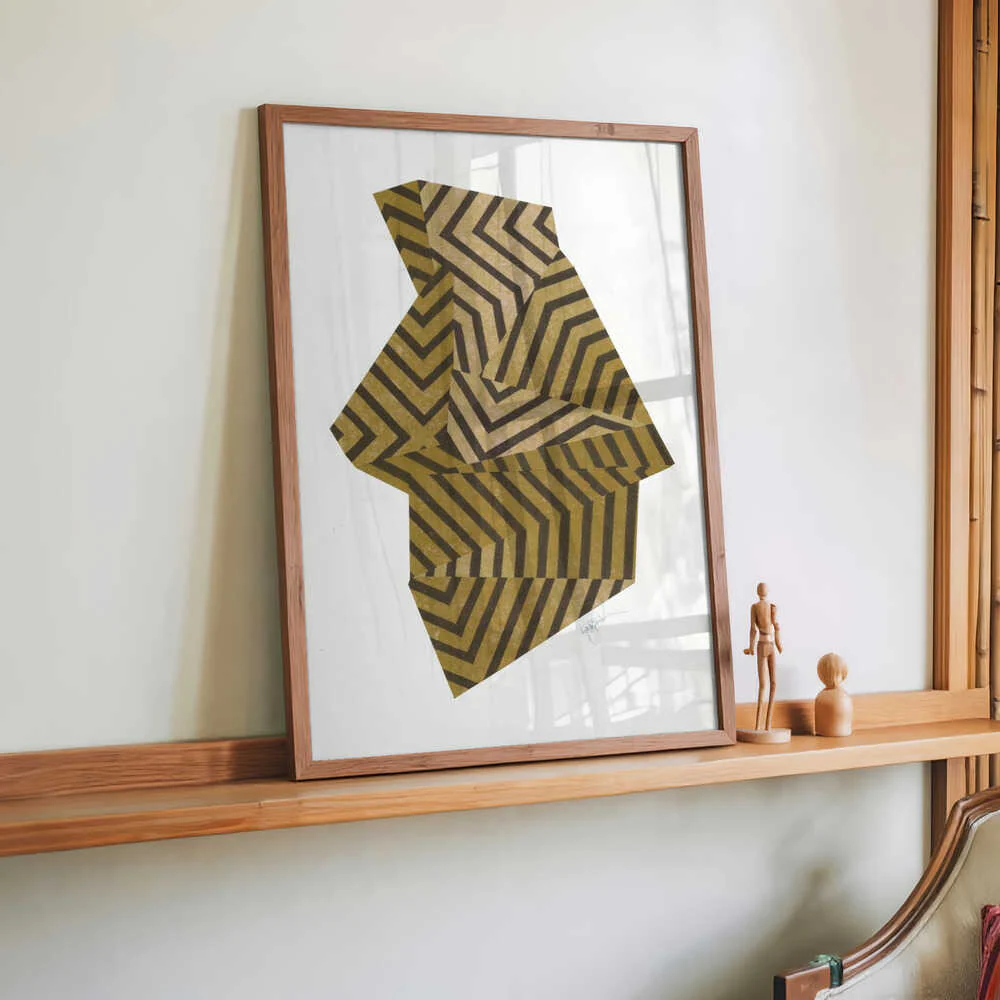 Zen Stone IV. (ochre version) by Paulina Vårregn - Image 2