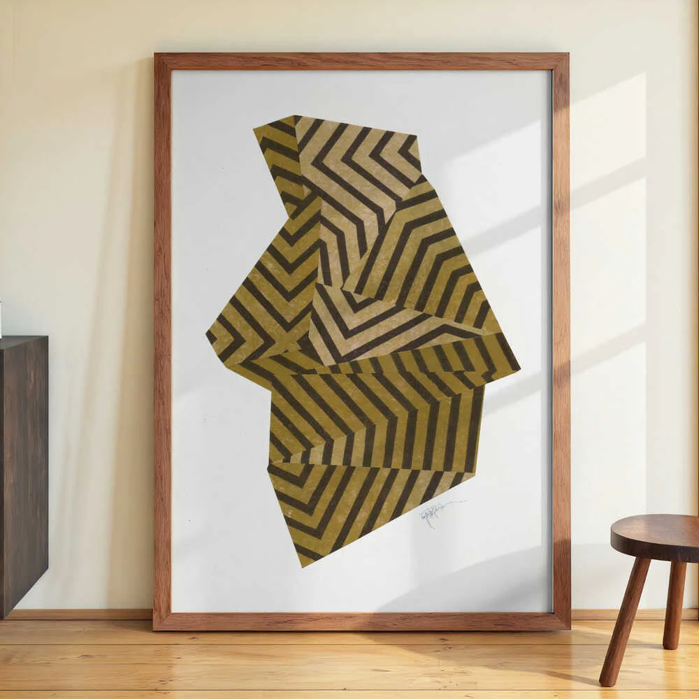 Zen Stone IV. (ochre version) by Paulina Vårregn - Image 3