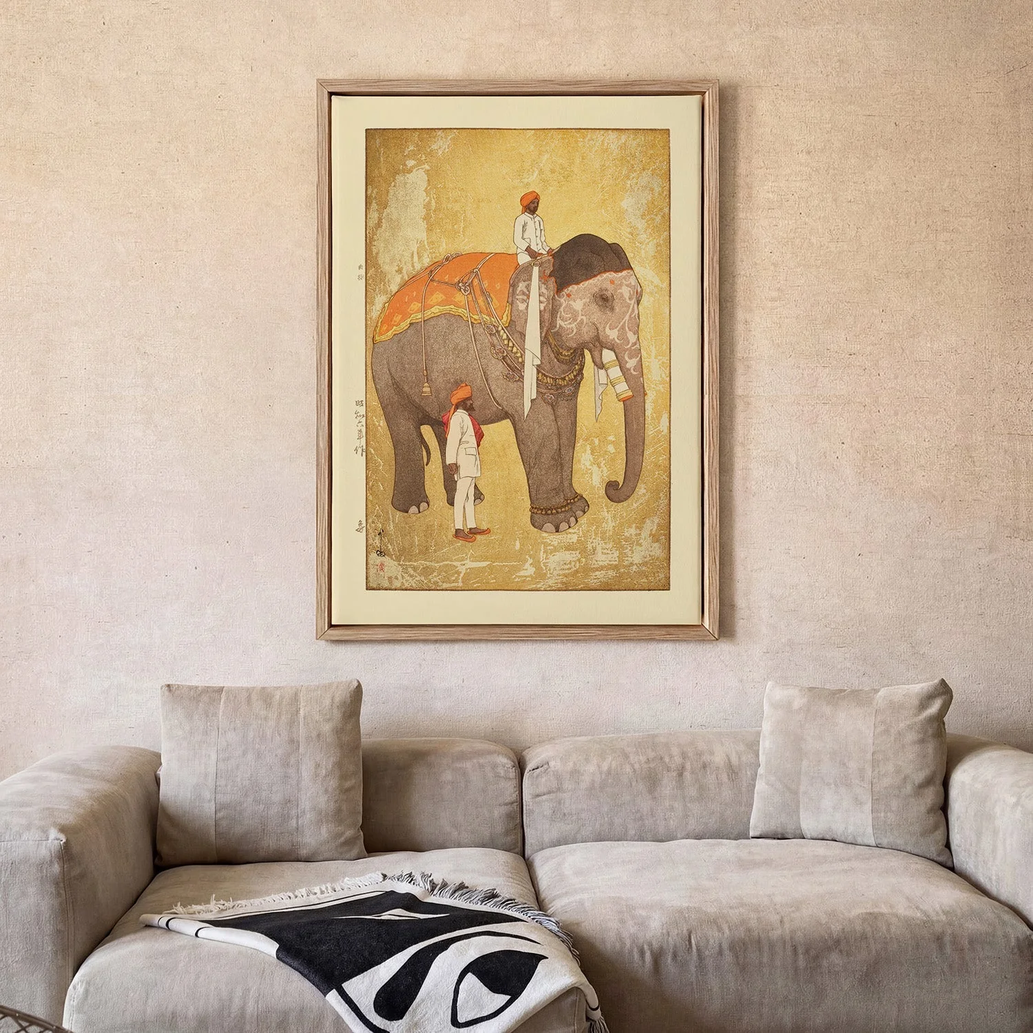 Zo Elephant 1931 by Hiroshi Yoshida - Image 2